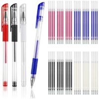 Stylos effaçables à chaud pour tissu avec 64 recharges, stylos de marquage pour tissu - Multicolore