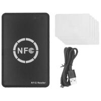 Lecteur de puces RFID NFC + duplicateur de cartes RFID 5XUID - Noir