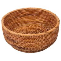 Bols à pain ronds en rotin naturel pour fruits (grand, 1 pièce)