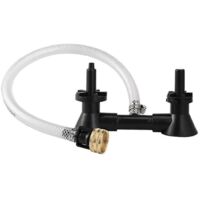Laveuse de bouteilles de bière double tête avec robinet de cuisine et outils de bar ---