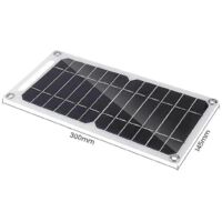 Kit de chargeur de batterie solaire pour randonnée en extérieur avec panneau solaire 6W