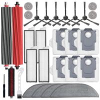 Pour S8 MaxV, brosse principale, brosse à rouleau, brosse de balai, sacs de lingettes de balai-serpillière --