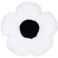 Coussin à fleurs pour chaise de bureau, coussin noir et blanc B--