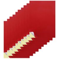 Papier autocollant A4 - Étiquettes autocollantes A4 8,27 x 11,69 pouces Grand Rouge--