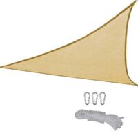 Voile d'ombrage triangulaire extra large de 2 x 2 x 2 mètres