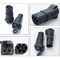 Adaptateur EVSE portable, prise pour véhicule électrique de type 2 vers prise à 2 broches, prise UE --