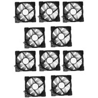Ventilateur de châssis BAJEAL 12 cm, interface 4 broches, lot de 10