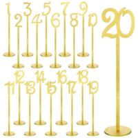 20 numéros de table en bois pour mariage