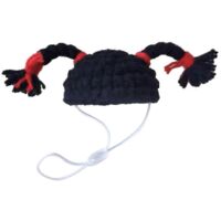 Chapeaux pour perroquets, tresses amusantes, accessoires de déguisement, chapeau tricoté