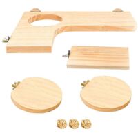 Plateforme pour hamsters, plateforme en bois pour cages à chinchillas, aire de jeux pour hamsters