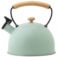 Bouilloire chauffante de 3 litres en acier inoxydable avec sifflet