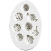 Moule à biscuits 3D en forme de sucette, à personnaliser avec un support à biscuits ou à motifs de dessins animés.