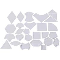 27 gabarits de courtepointe faits main assortis - Outils et fournitures pour patchwork et courtepointe