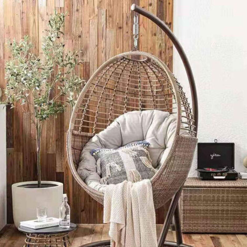 Crochet de Ressort de Hamac en Acier Inoxydable Ressort Oscillant pour Fauteuil Suspendu Balançoire Charge 250kg avec 2 Mousquetons - 5