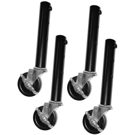 Lot de 4 rallonges de Pieds de Table avec roulettes, faciles à Installer, rehausseurs de Table pliants for Commode, Armoire de Bureau, 51 cm(27cm) (1/5)