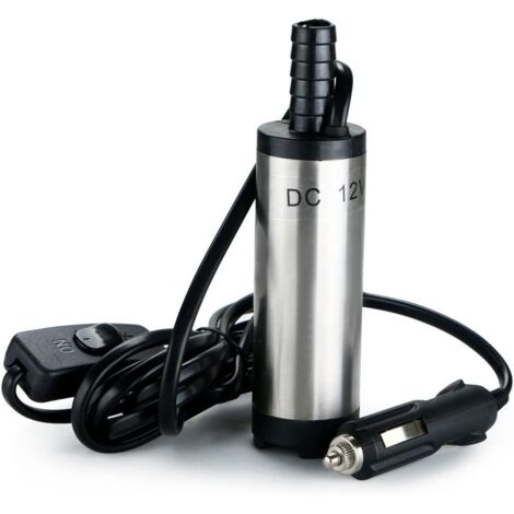 12V Pompe Carburant, Pompe Vidange Eau (Huile, Diesel Voiture de Transfert ou Ravitaillement) pour Auto Camping-car, Caravane, Grand Engin et Les Applications Marines & Speedboat (1/5)