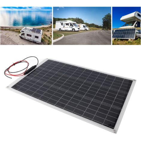 Zoternen – Panneau solaire monocristallin 300W 18V – Charge directe pour batteries 12V/18V – Installation facile pour camping et bateau