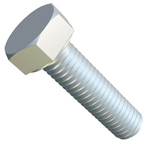 M8x20 boulons à tête hexagonale, Boulons hexagonaux, vis à capuchon adaptées aux construction métallique, machines, automobiles, bricolage acier zingué classe 8.8 DIN933 8mm x 20mm (25 pack) (1/4)
