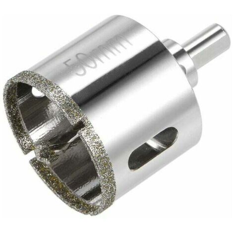 Foret diamant pour scie cloche en verre, céramique, porcelaine, carrelage 50 mm (1/5)