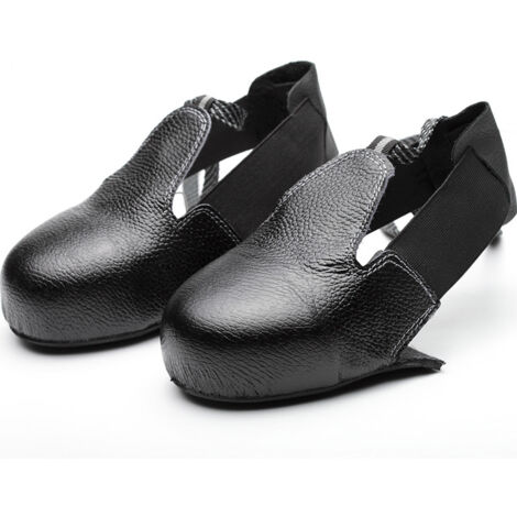 Chaussures de sécurité pour lieu de travail - Couverture anti-écrasement portable - Légère - Embout en acier - Couvre-chaussures réutilisables - Résistantes - Réutilisables