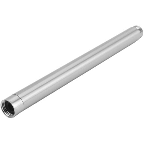 Tige d'extension de Douche, Rallonge de Pommeau de Douche à Main en Acier Inoxydable Haute Résistance, Prévention de la Rouille, Connexion Ferme pour Hôtel (0 Pouces)