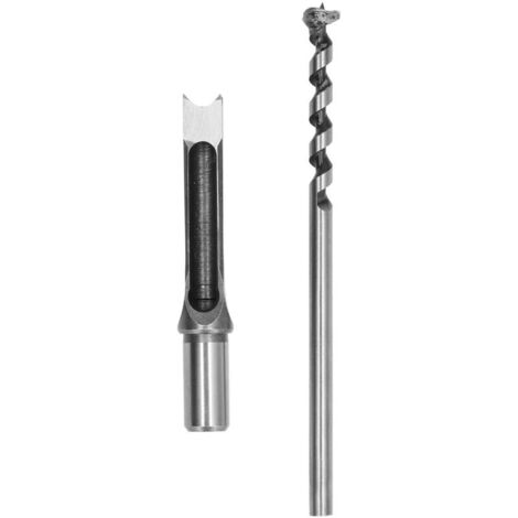 Foret à mortaiser à trou carré, ciseau à mortaiser réglable en acier allié, outil électrique pour le travail du bois 16mm (1/5)