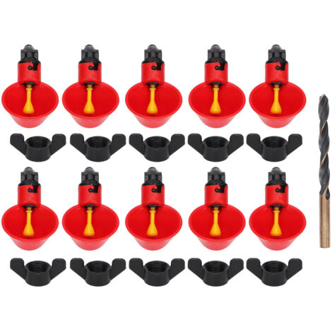 Abreuvoir automatique pour poulet, Kit d'alimentation en eau sr pour volaille, abreuvoir pour poulet, oiseau, caille (1/5)