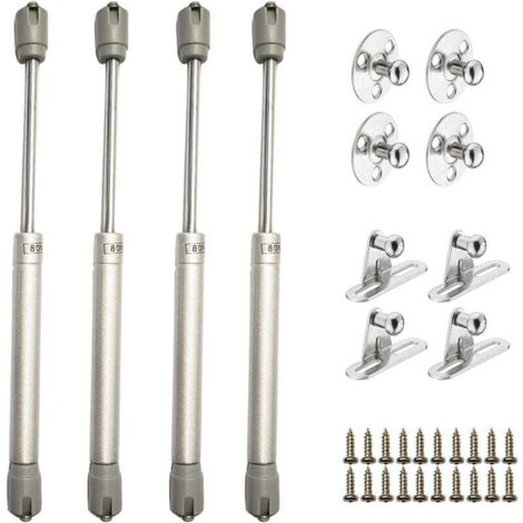 4pcs Verin à gaz 80N, Verin hydraulique, Verin meuble amortisseur porte placard pour armoires bibliothèques meuble (1/5)