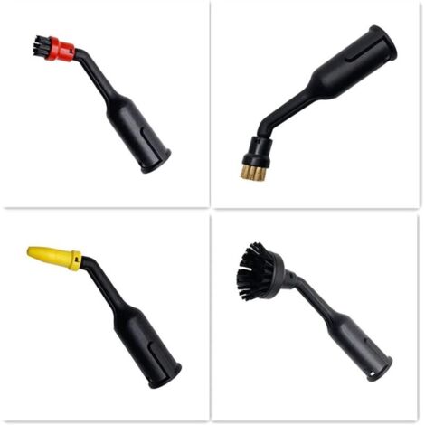 Kit 8 Accessoires Brosse Ronde + Buse Pour Nettoyeur Vapeur Kärcher SC1 SC2 SC3 SC4 SC5 – Pièces Rechange EasyFix