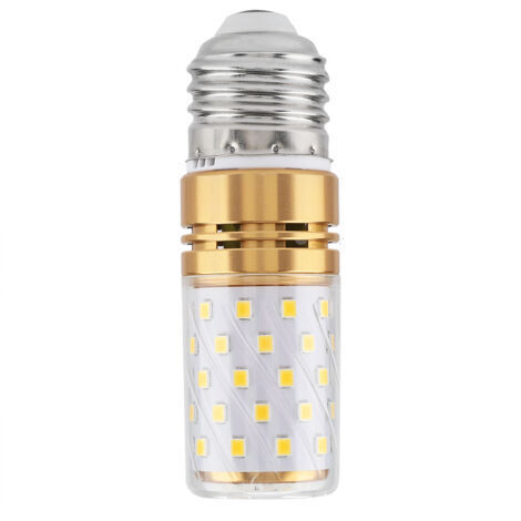 Ampoule LED E27 12W type « maïs », lumière blanche chaude décorative, ampoule cylindrique type bougie, 85-240 V CA (1/5)