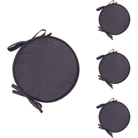 Beijiyi – Lot de 4 coussins ronds galette de chaise 38 cm – Polyester doux – Forte élasticité – Non déformable – Confort optimal pour assise prolongée