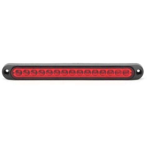 Lampe de frein à LED rouge  Feu stop pour remorque et camion  Tension 10-30V  Dimensions 250x27,5x16mm  Installation facile (1/5)