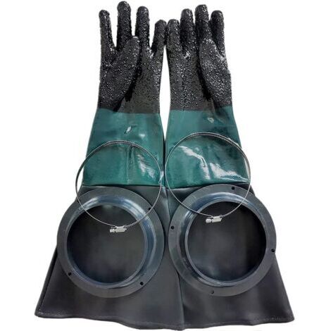Gants de sablage SandBlaster Parts 60 cm ou anneaux pour armoire Sandblast H607 (1/5)