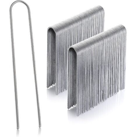Lot de 100 piquets de Fixation en Acier H150mm, L25mm, Ø2,9mm (1/5)