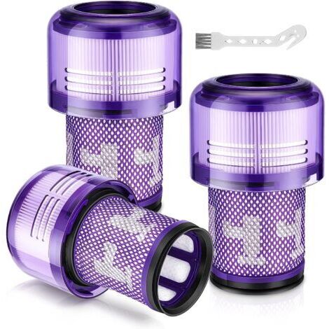 Pack de 3 filtres HEPA pour Dyson V12 Detect Slim Absolute, accessoires filtre de remplacement V12 pièces de rechange lavables accessoires pour aspirateur Dyson filtre V12 971517-01 (1/4)