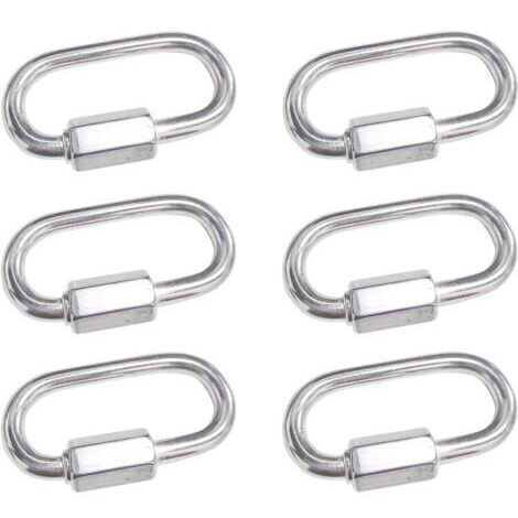 Ahlsen A set of 6 M4 stainless steel quick connecting rods with stainless steel lock buckles with oval screws, very durable, suitable for outdoor/indoor, camping, and hiking (1/5)