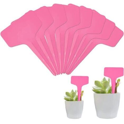 Etiquette Potager de Type T,50 Pièces Plantes Type T Plastique Etiquette,Etiquettes Plantes,Etiquette Semis,Imperméables étiquettes,pour Jardin Plantes en Pot Accessoires À Effet De Serre H185