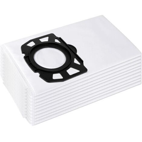 Lot de 10 Sacs de Filtre Sacs D'aspirateur pour Kärcher 2.863-006.0 KFI 487 Sacs Aspirateur pour Kärcher WD4 WD5 WD6 WD5P WD6P MV4 MV5 MV6 Aspirateurs Multifonctions Google (1/5)