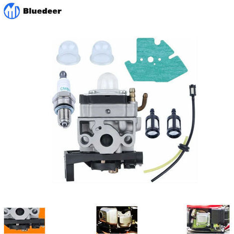 Carburateur pour Débroussailleuse Tuyau Joint Bougie d'Allumage Kit pour Filtre à Essence Moteur Honda GX25 GX35 GX 25 35 HHT35 HHT35S FG110 Remplacement Accessoires (1/5)