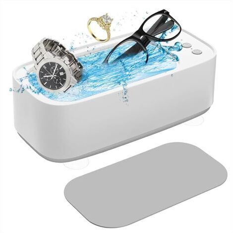 Nettoyeur à Ultrasons, 45000 Hz Nettoyeur Ultrasons avec 3 Modes de Nettoyage, Appareil de Nettoyage, Ultrasonic Cleaner pour Bijoux Lunettes Montres Rasoirs