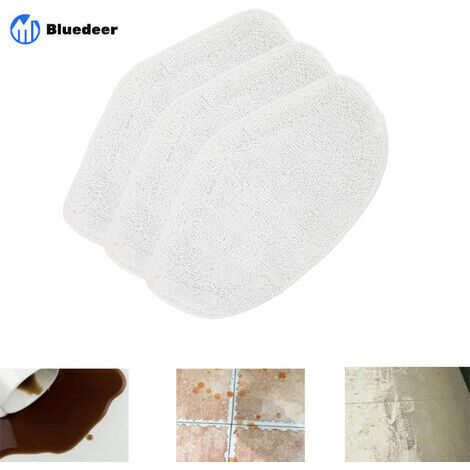 3 Lingettes de Rechange pour Polti Vaporetto, Brosse Vaporforce SV440 - Vadrouilles Lavables - Bluedeer