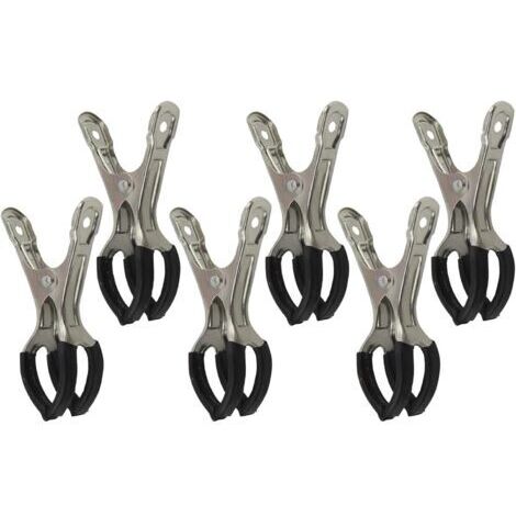 Attaches pour Piscine,6 Pièces Outils en Acier Inoxydable Accessoires Piscine Et Spa pour Abri Hivernage Jardin Extérieur (1/5)