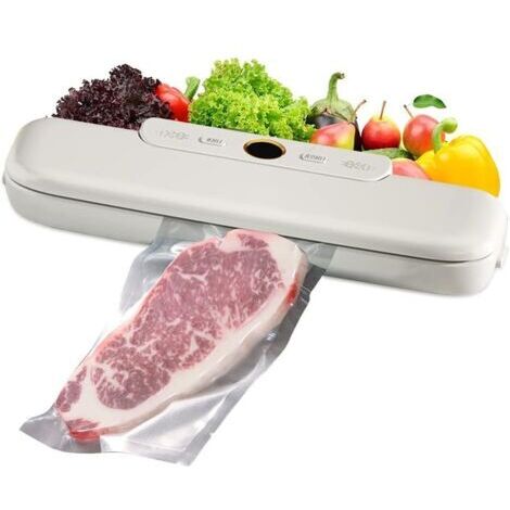 Machine d'étanchéité sous vide, machine d'étanchéité alimentaire sous vide, système automatique d'étanchéité à l'air, mode alimentaire sec et humide, conception compacte de 10 sacs sous vide. (1/5)