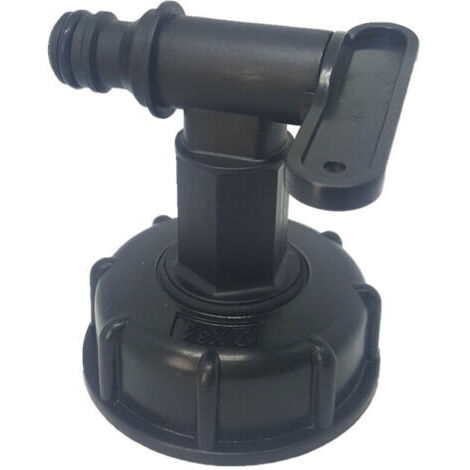 Raccord Robinet pour cuve 1000L(noir) (1/5)