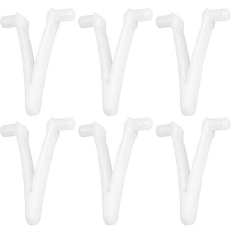 Ahlsen 6pcs Piscine d'approvisionnement Papillon v Clip pour Piscine Spa Brosse Feuille râteau Feuille Skimmer tête d'aspirateur pour Nettoyage de Piscine (1/5)
