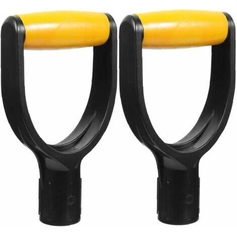 Ahlsen Poignée de pelle de remplacement, outil de poignée de râteau pour creuser le jardin, 2 pièces, accessoires de jardin (1/3)