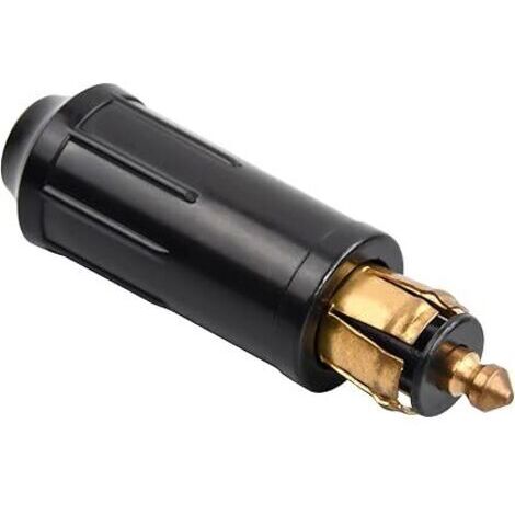 Ahlsen Prise Allume Cigare Norme Européenne 12V Plug Connecteurs Mâles Pur Cuivre Adaptateur pour DIY Voiture et Moto Allume-Cigare