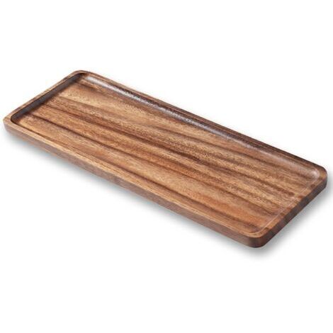 Assiettes et plateaux en bois massif Planche à fromage de charcuterie en bois d'acacia naturel