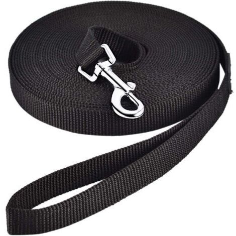 Ahlsen – Laisse pour chien 5 mètres en nylon – Poignée mains libres – Rotation 360° pour sécurité – Pour petits à grands chiens (1/5)