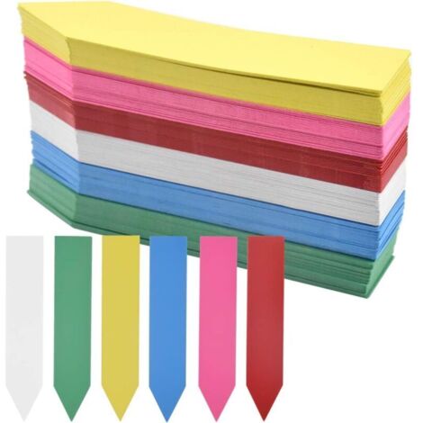 Étiquettes pour Plante, 120 PCS 10 x 2 cm Étiquettes de Jardinage, Marqueur de Jardin Plastique, Étiquettes de Jardin Imperméables, Marqueur Pépinière Imperméables en 6 Couleurs (1/5)